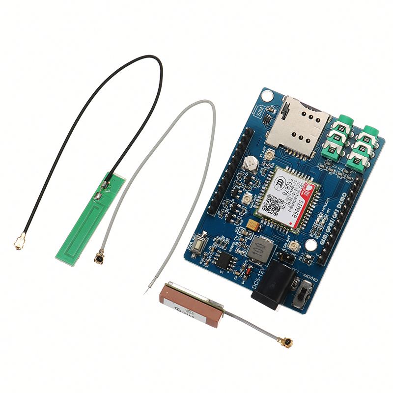SIM868 GSM GPRS GPS 3 In 1 Module Board With Antenna 51 STM32 Support Voice Short Message TTS DTMF