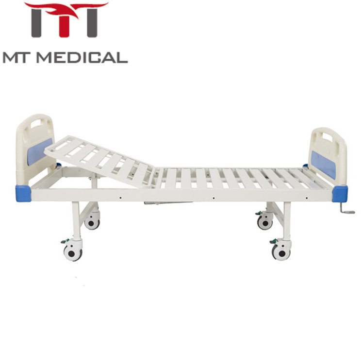 Double crank ABS hospital bed manual 2 functions medical bed