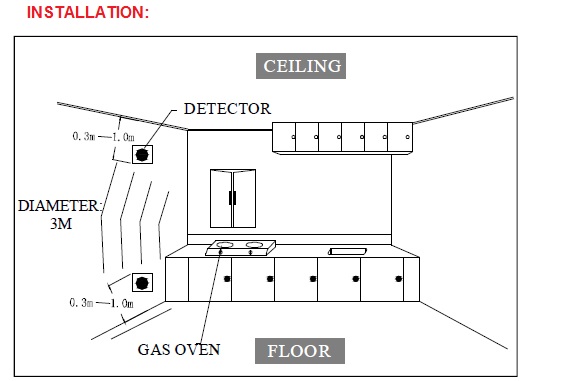 Hot selling combustible gas detector with shut-off valve