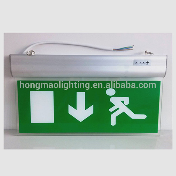 Shenzhen Hongmao Costom acrylic wall mounted emergency exit signs light