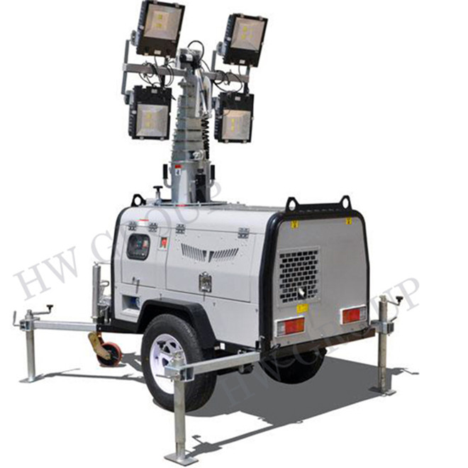 Led light tower mobile outdoor floor light tower price