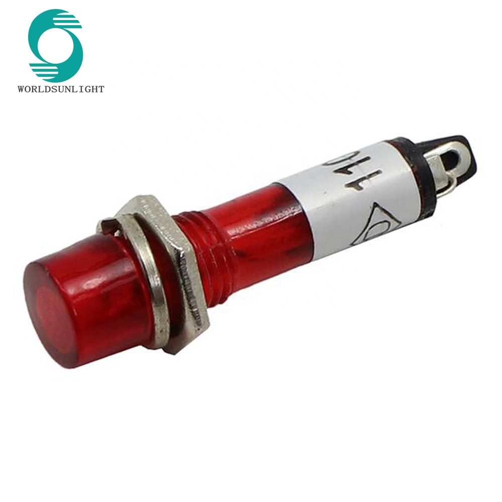 XD7-1 Ac 110V 7Mm Red Bulb Power Indicator Pilot Light Lamp