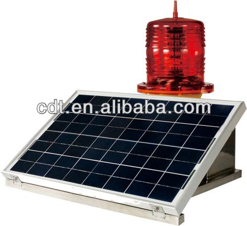 High quality warning light medium intensity Led Aviation Obstruction Solar Beacon Light  for tower