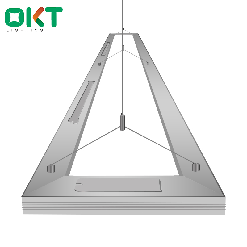 ETL DLC 80w up and down emitting dimmable linear lighting 8ft led suspended lights