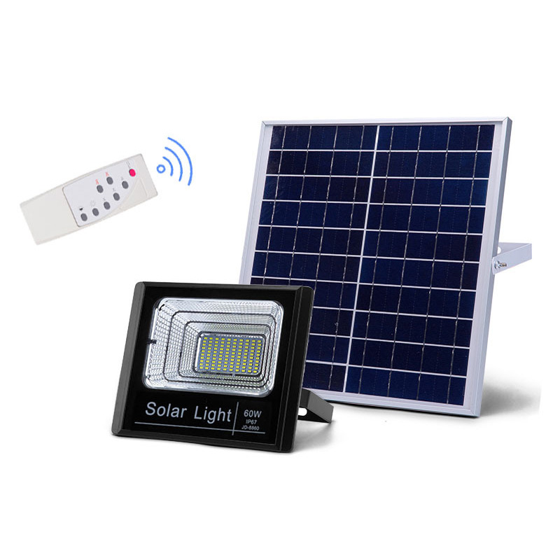 Good Quality Floodlight With Remote Solar Sensor Lamp Light Waterproof IP66 Outdoor Emergency Security Garden Street Flood Light