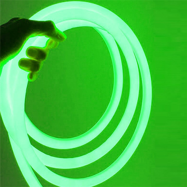 outdoor indoor Decoration 120V 360 degree SMD2835 Round LED Neon Flex LED neon rope light