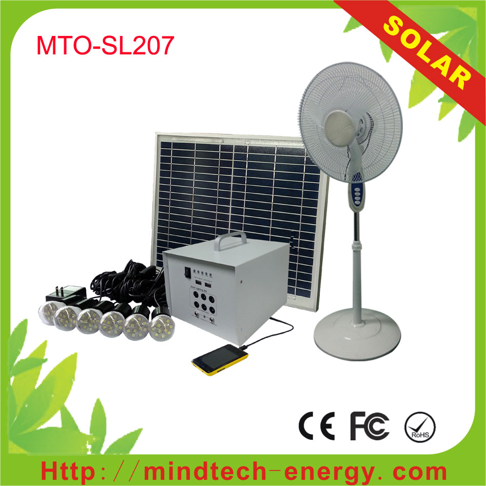 Led home lighting load TV fan 40w solar panel system