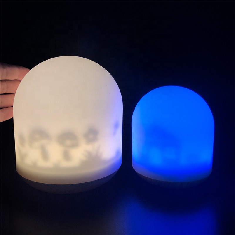 Shenzhen Factory Unique Night Sleeping LED Children Night Light Plastic Soft Silicone Baby Nursery Lamp