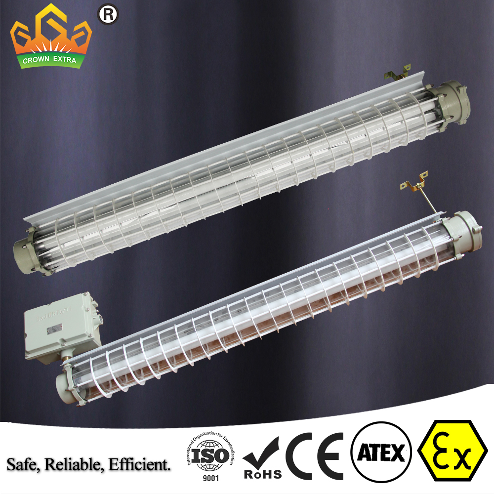 ip54 36W led explosion proof t5 t8 6ft fluorescent lighting fixture