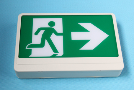 Exit sign sticker board rechargeable led emergency lights plug in Emergency exit light