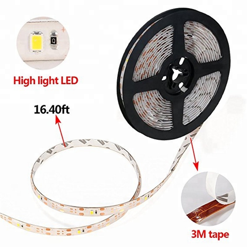 Full color 2835 rgb 5v programmable addressable storefront solar led stripe light ip65