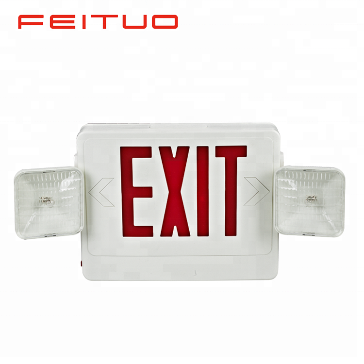 New style reliable exit sign emergency light combo