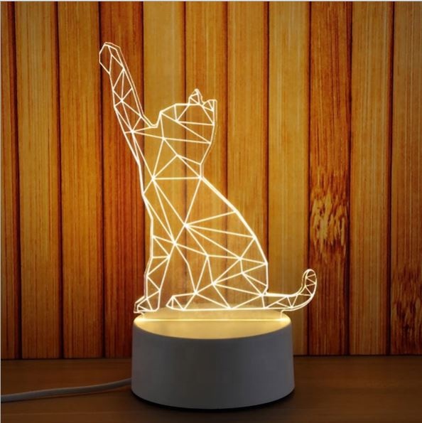 Custom 3D Illusion Led Koala Holiday Dog Rechargeable New Night Light