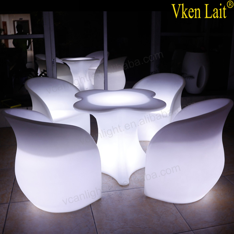 Wonderful colorful led light manufacturer LED OEM bar round led cocktail table