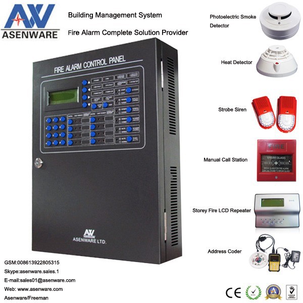 Nigeria Programmable Analog 1-loop Network Addressable Fire Smoke Alarm Control Panel System