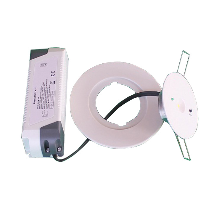 3W LED Non-Maintained 160lm 3hrs battery Emergency Downlight