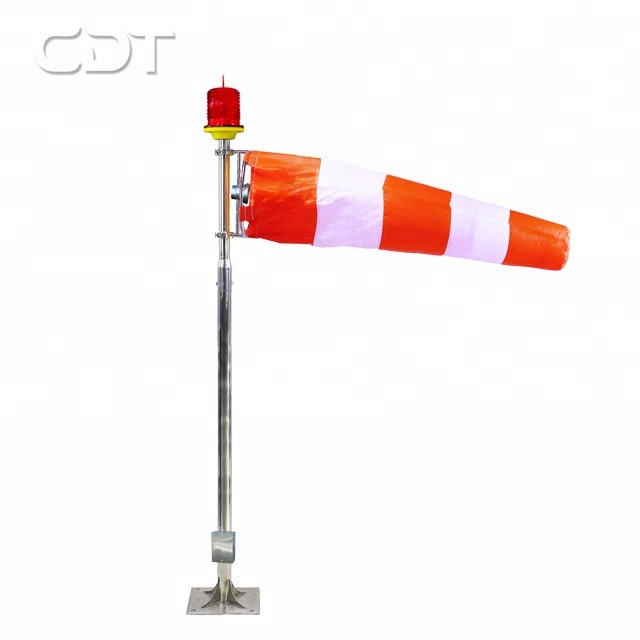 Wind direction indicator for heliport, airfield, airport