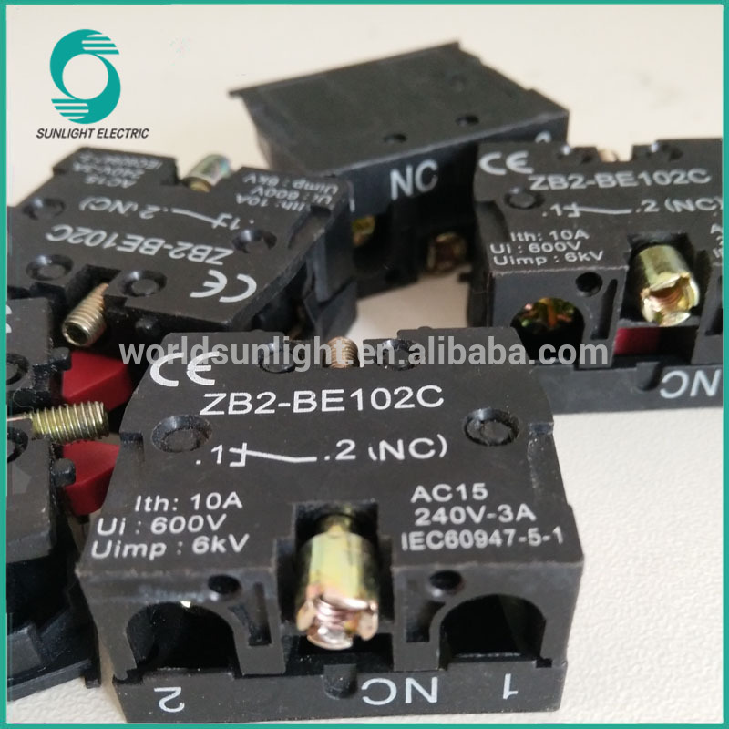 ZB2-BE102C XB2 series NC Normally Closed push button Contact block