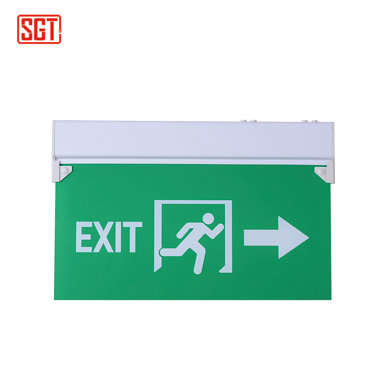 IP20 rating running man exit sign rechargeable led Emergency Exit Lights double sided led exit sign LED fire exit sign led