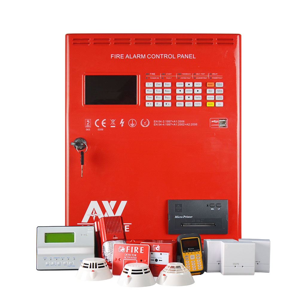 1 loop addressable intelligent fire alarm panel with high-speed microprocessor