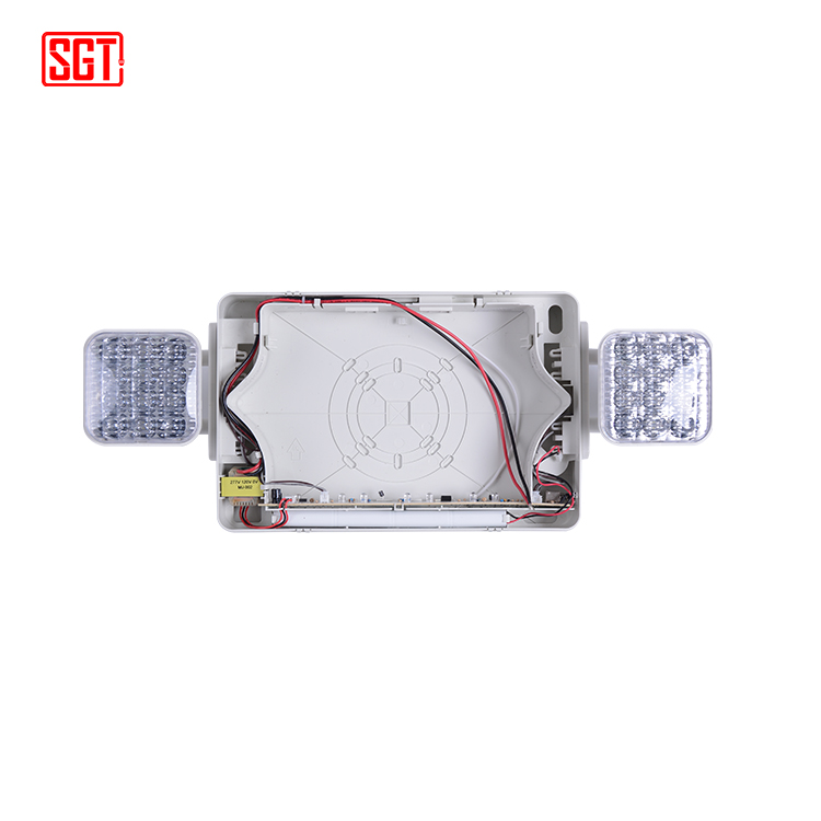 Twin head emergency light rechargeable emergency led exit sign