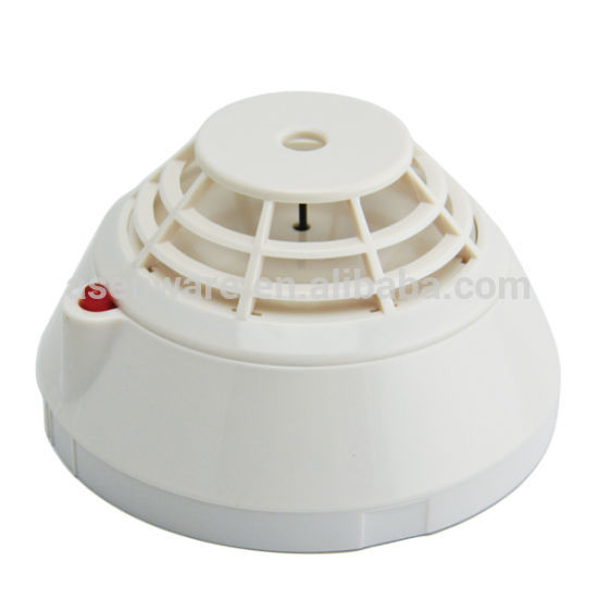 CE SGS ISO9001 24V 60m2 Protection area Addressable Photoelectric fire alarm system heat sensor
