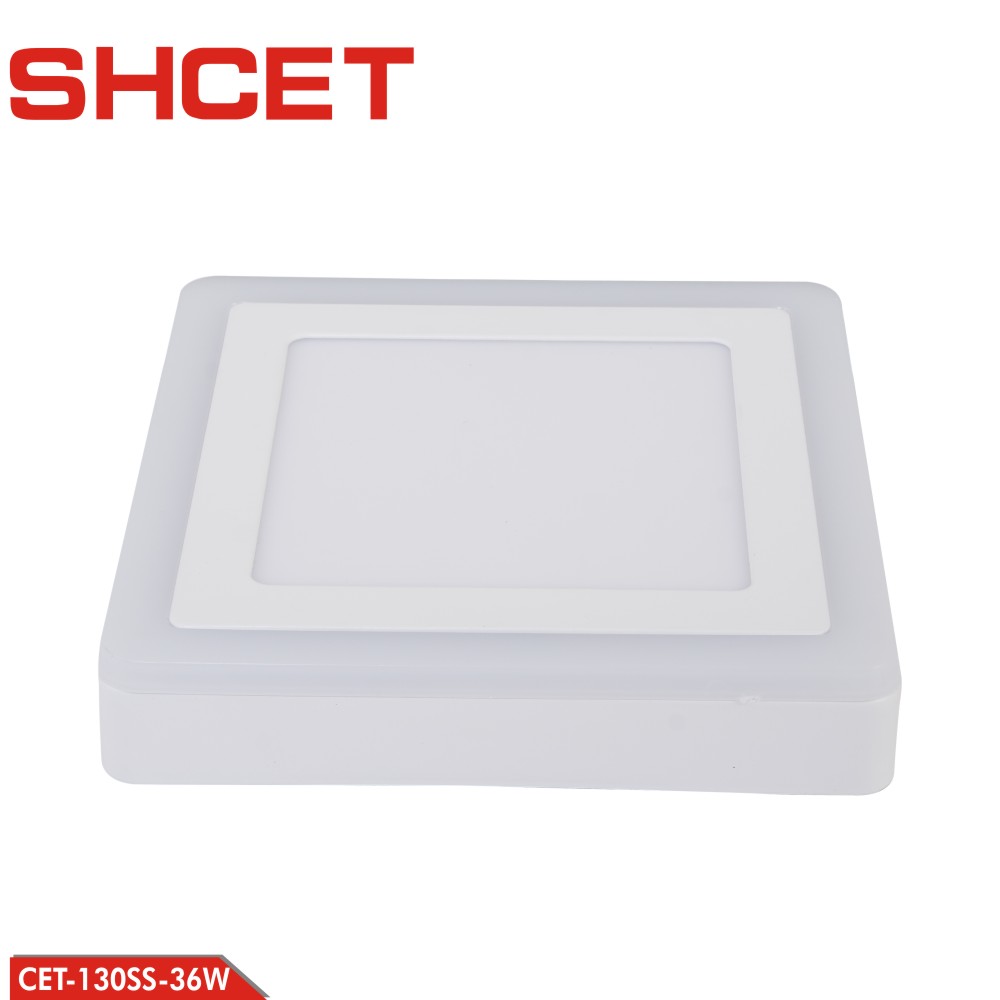 CET-130SS 36W Square double color led panel light 36w