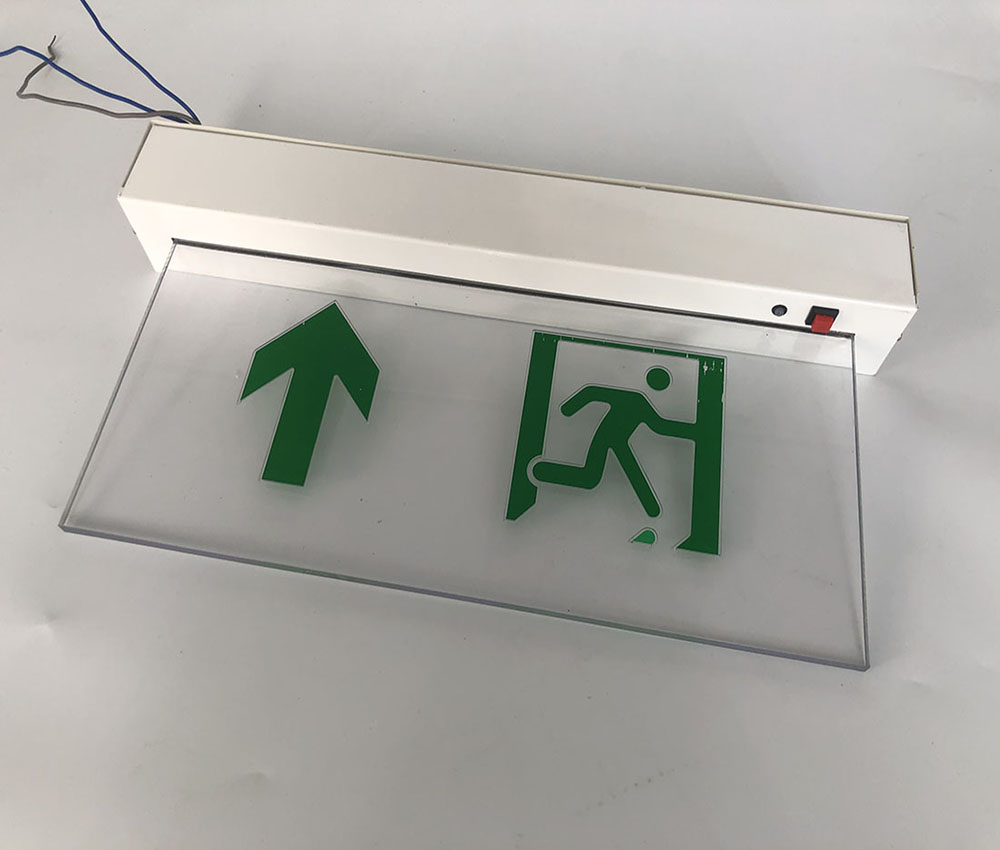 New compact size led fire emergency light rechargeable exit sign