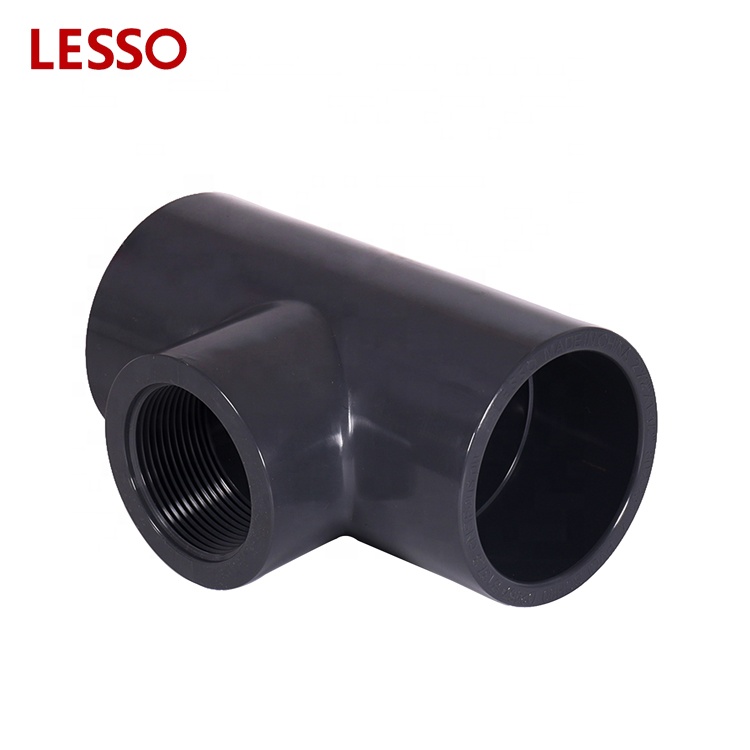 LESSO ASTM standard PVC SCH 80 Schedule 80 fittings Tee With Thread