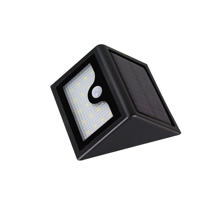 2000mAh lithium battery ABS solar security led light outdoor