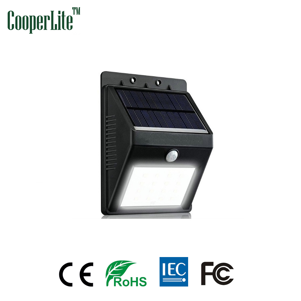 CooperLite solar LED PIR sensor light