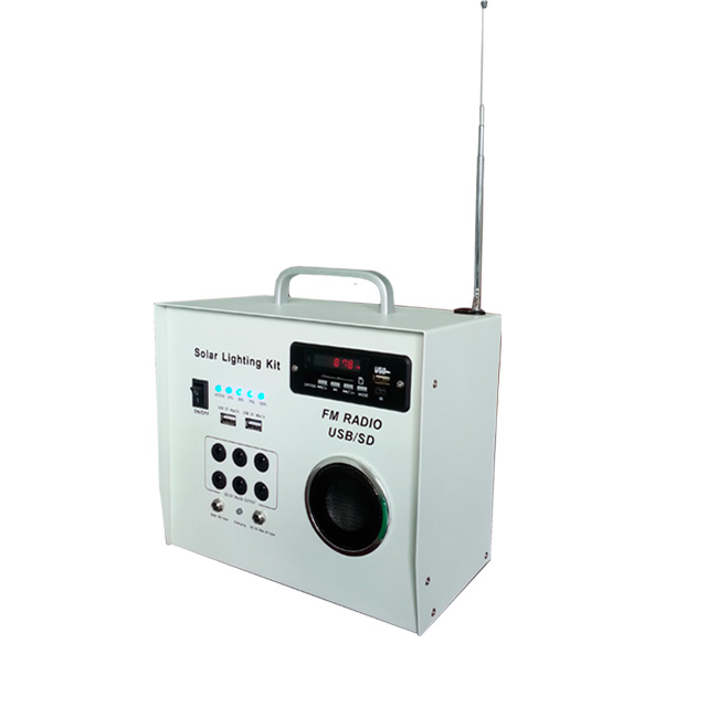 30W energy storage FM radio solar powered system with bluetooth