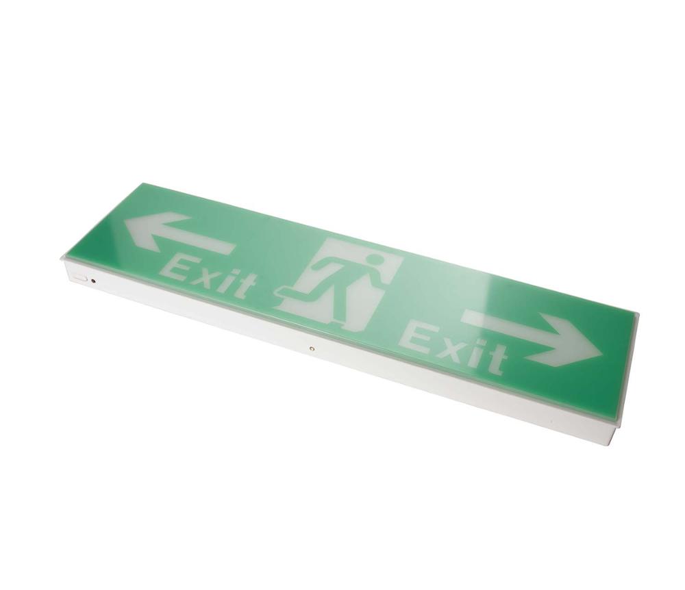 Running Man Graphic LED Rechargeable Emergency Exit Sign Light