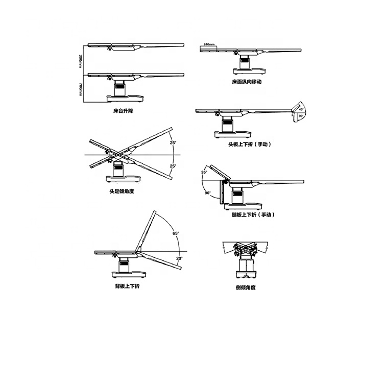 Electric imaging orthopedic  operating table