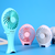 Decorative Handicrafts Air Cooling Colorful Rechargeable Fish Fan For Office