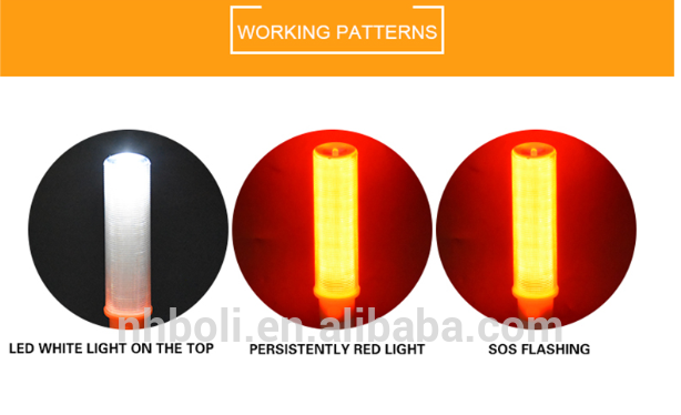 High Bright Plastic Traffic Safety Control LED Wand Light With Battery