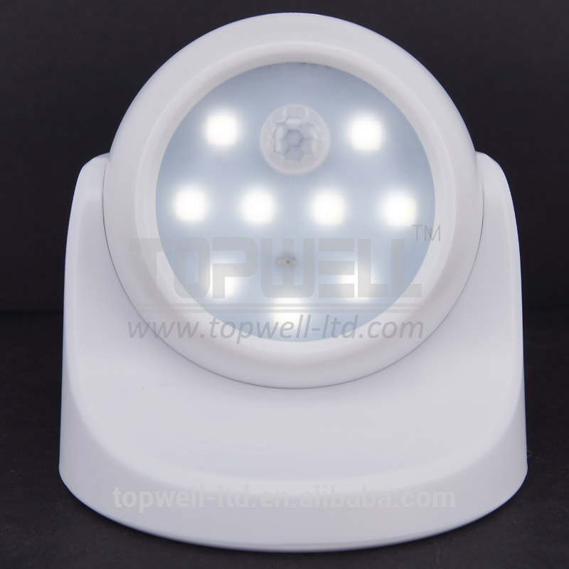 360 Degree Rotatable Wireless Motion Sensing Closet Cabinet LED Night Light