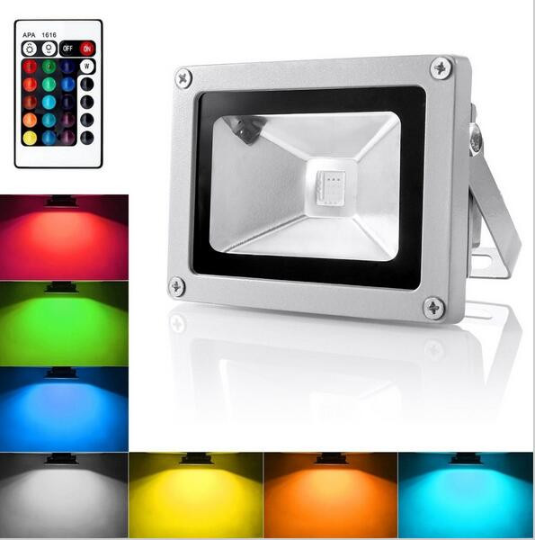 rechargeable Led Flood Light 10W Outdoor Lamp Security IP65 Waterproof 220V Floodlight Spotlight LED RGB Lamp Garden Light