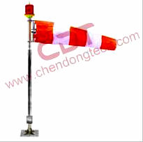 ICAO  airport obstruction lighted windsock White And Orange  wind sock  RED aviation warning  light heliport lighting suppliers