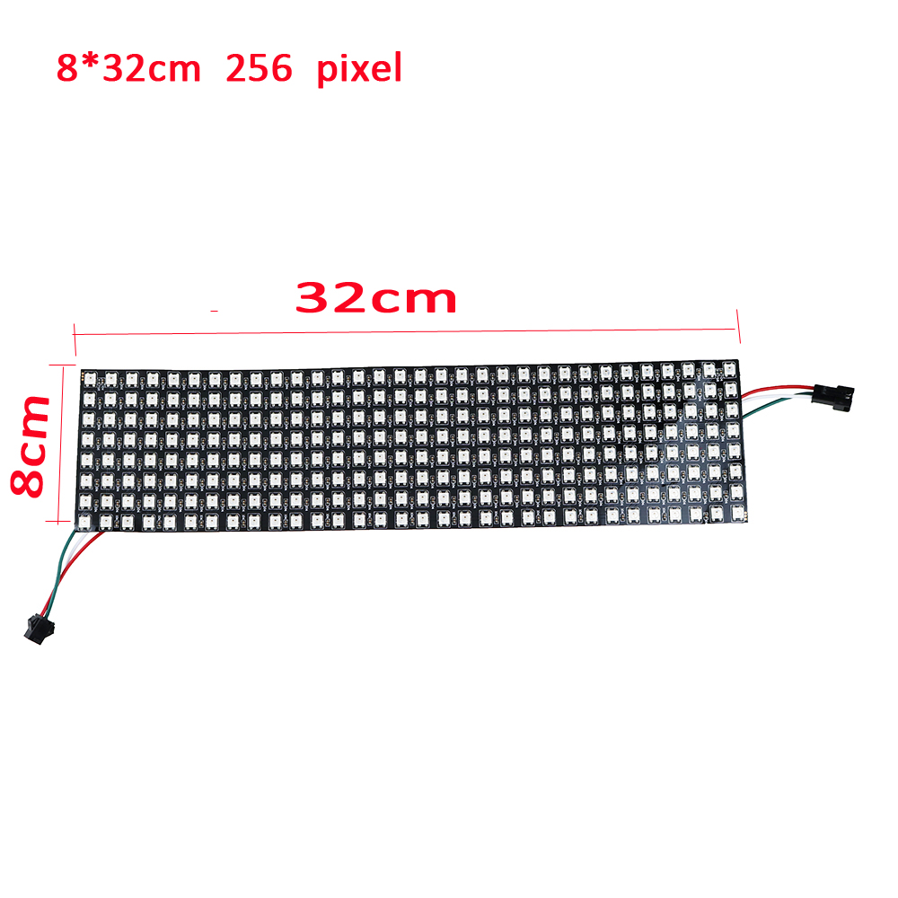 factory price 8*32 Pixels Matrix WS2812 LED Digital Flexible Panel screen 5050 RGB SMD