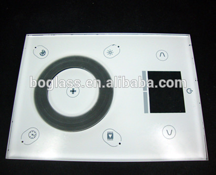 curved wall switch glass panel,bent light switch glass plates, curving electrical touch switch glass