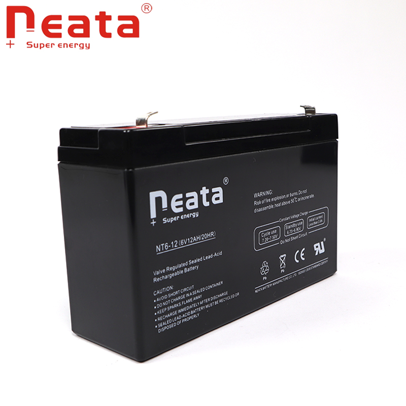 Deep cycle 6V12ah  sealed rechargeable lead acid  battery in storage solor batteries