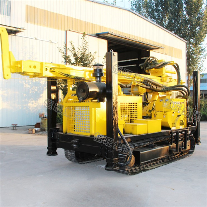 254mm Borehole 200m Portable Multifunction Crawler Water Bore Well Drilling Machine