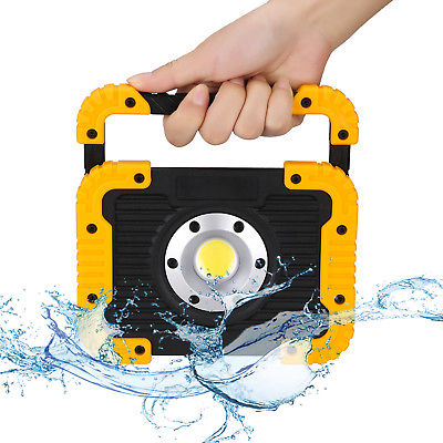 Handle Torch Camping Outdoor Floodlight Lamp USB Rechargeable Work Light