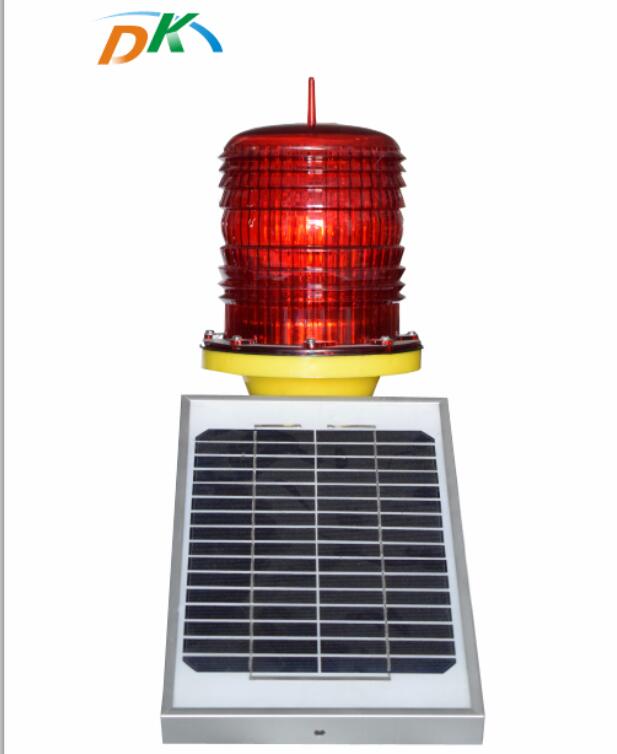 DK LED Outdoor solar panel led flashing aviation light building obstruction warning lighting