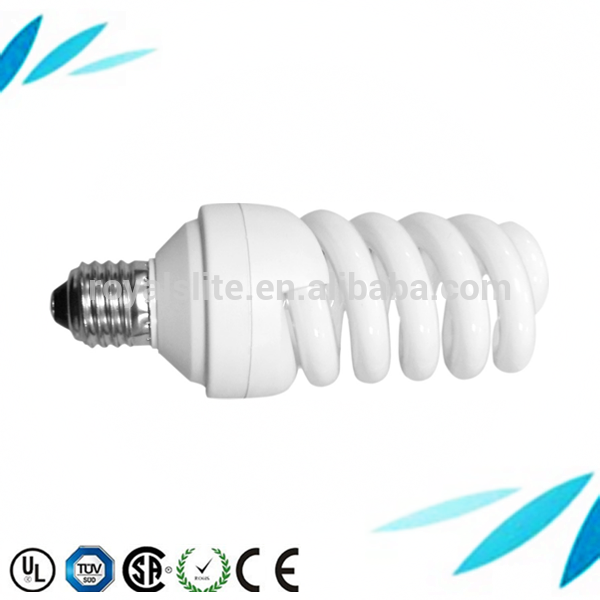 Tricolor half spiral 30 W energy saving lamp