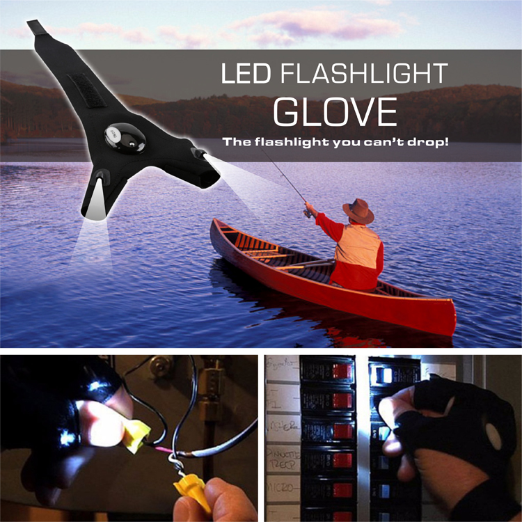 Hot New Products Camping On-Off 100 Lumens Glove Led Flashlight