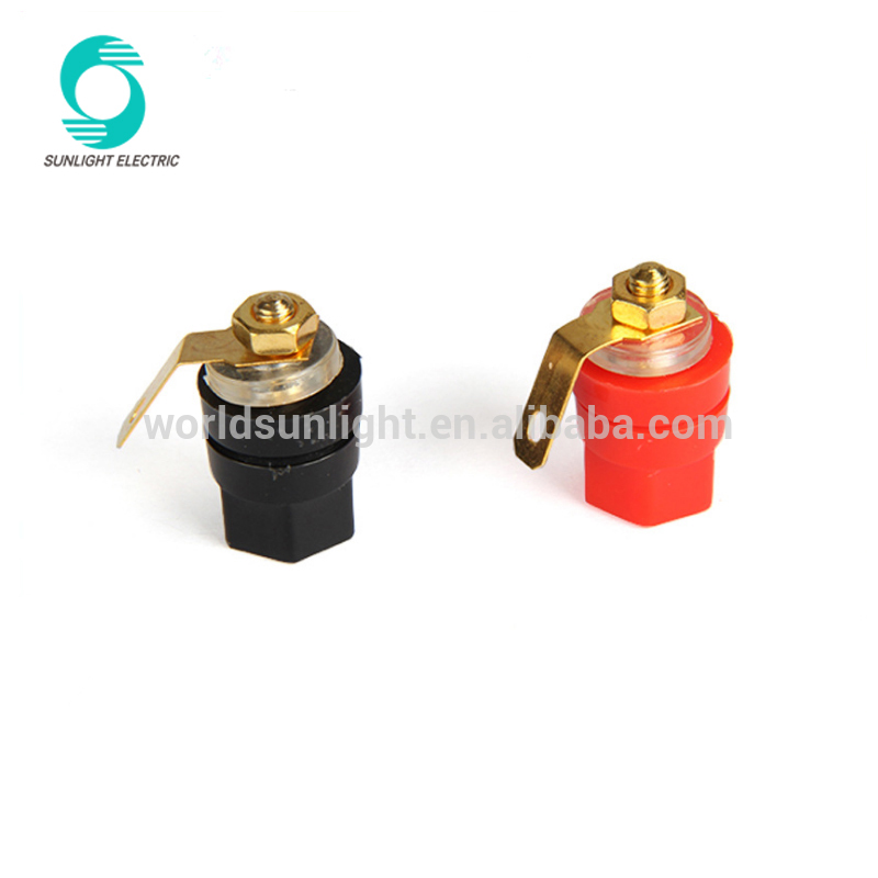 4mm red black Banana Panel Socket Test Probe Binding Post Nut Plug Jack Binding Post Connector