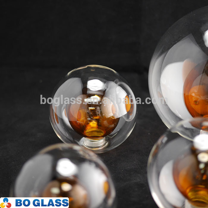 New Hand Blown Clear Glass Lighting Cover With Globe