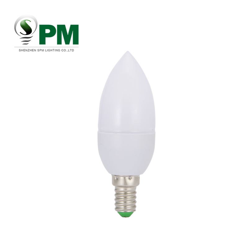 High quality 4w candle light with tail e27 base smart lighting led bulb
